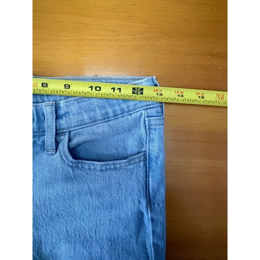 Old Navy Girls Light Wash High-Rise Flare Distressed Ripped Jeans Size 12